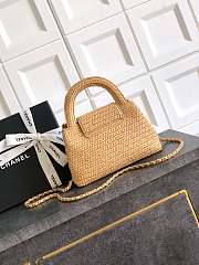 Chanel Mini Kelly Raffia 13x19x7cm - 6
