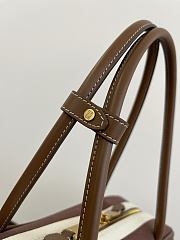Miu Miu Beau Canvas Leather Bag 34x23x10cm - 2