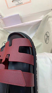 Hermes Chypre Red Wine Sandal - 5