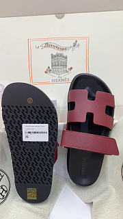 Hermes Chypre Red Wine Sandal - 2