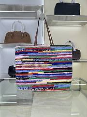 Miu Miu Crochet Tote Bag Multicolored 40x34x16cm - 3