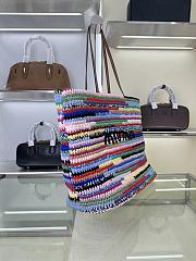 Miu Miu Crochet Tote Bag Multicolored 40x34x16cm - 6