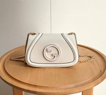 Gucci Blondie Mini Shoulder Bag White 21.5x11x8cm