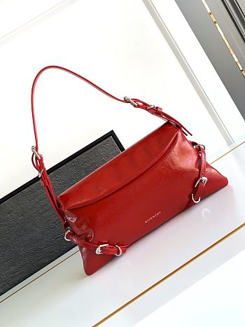 Givenchy Small Voyou Bag Red 32x15x9.5cm