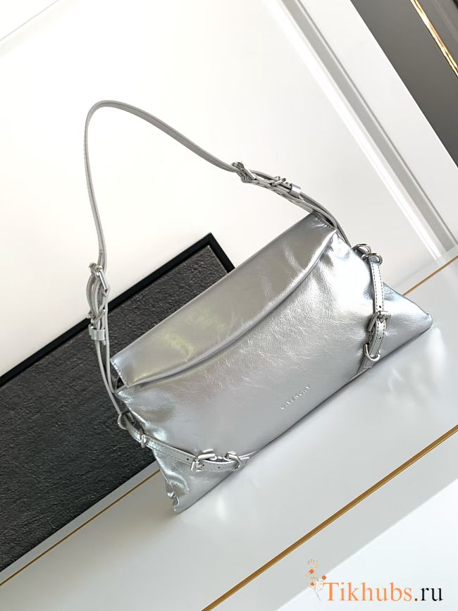 Givenchy Small Voyou Bag Silver 32x15x9.5cm - 1