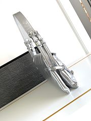 Givenchy Small Voyou Bag Silver 32x15x9.5cm - 4