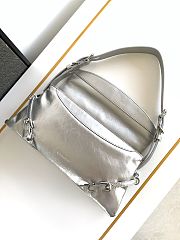 Givenchy Small Voyou Bag Silver 32x15x9.5cm - 3