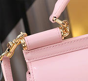 Dolce & Gabbana Pink Small Sicily Handbag Patent 18cm - 6