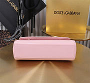 Dolce & Gabbana Pink Small Sicily Handbag Patent 18cm - 5