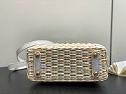 Louis Vuitton LV Mini Capucines Raffia White 21x8x14cm - 5