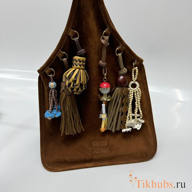Miu Miu Suede bag With Trick Brown 37x24cm - 1