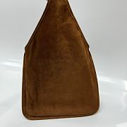 Miu Miu Suede bag With Trick Brown 37x24cm - 5