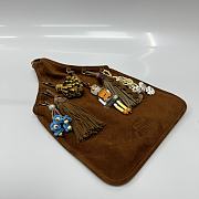 Miu Miu Suede bag With Trick Brown 37x24cm - 4