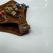Miu Miu Suede bag With Trick Brown 37x24cm - 2