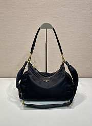 Prada Explore Large Re-Nylon Leather Bag Black 32x22x11.5cm - 1