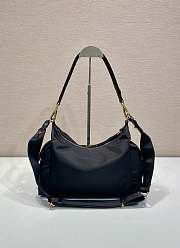 Prada Explore Large Re-Nylon Leather Bag Black 32x22x11.5cm - 4