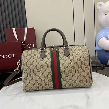 Gucci Ophidia Large Boston Bag Brown 31x20x16.5cm
