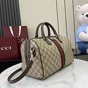 Gucci Ophidia Large Boston Bag Brown 31x20x16.5cm - 5
