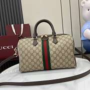 Gucci Ophidia Large Boston Bag Brown 31x20x16.5cm - 4