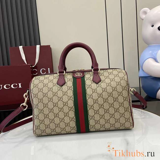 Gucci Ophidia Large Boston Bag Red 31x20x16.5cm - 1
