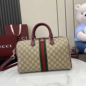 Gucci Ophidia Large Boston Bag Red 31x20x16.5cm