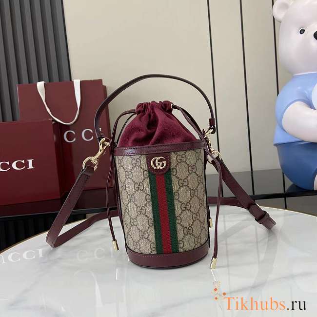 Gucci Ophidia Mini Bucket Bag Red 23x11.5x8cm - 1