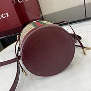 Gucci Ophidia Mini Bucket Bag Red 23x11.5x8cm - 5