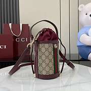 Gucci Ophidia Mini Bucket Bag Red 23x11.5x8cm - 4