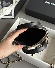 Chanel Clutch With Chain Black Leather Suede 18x17x6cm - 2