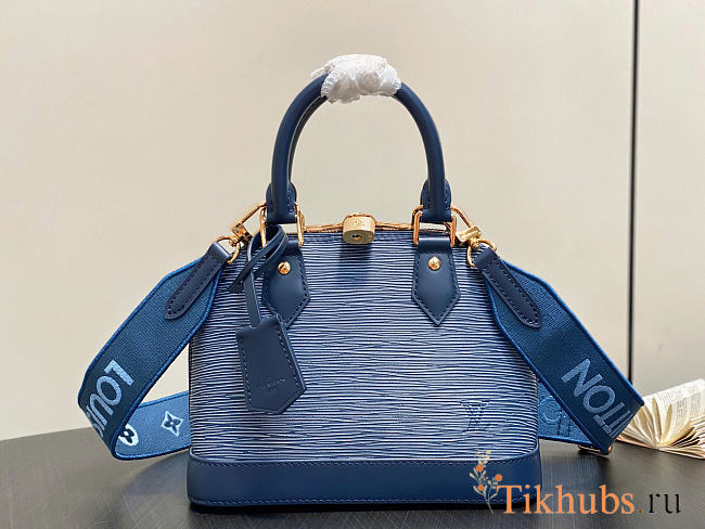 Louis Vuitton LV Alma BB Denim Blue 23.5x17.5x11.5cm - 1