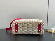 Louis Vuitton LV Mini Capucines Raffia Pink 21x8x14cm - 4