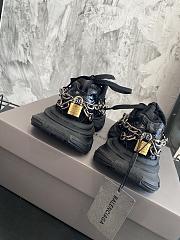Balenciaga Black Lock Sneaker - 5