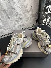 Balenciaga Grey Lock Sneaker - 3
