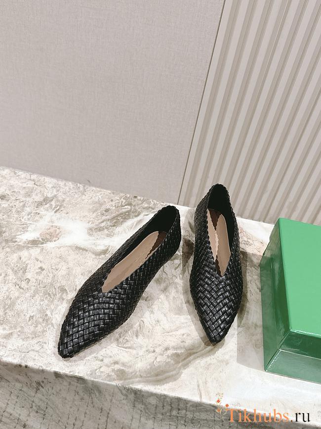 Bottega Veneta Black Sofia Ballerina - 1