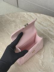 Chanel Top Handle Pink Caviar 14.5x11.5x5.5cm - 5