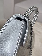 Chanel Top Handle Silver 14.5x11.5x5.5cm - 5