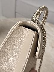 Chanel Top Handle Beige Caviar 14.5x11.5x5.5cm - 5