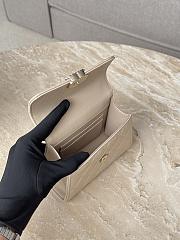 Chanel Top Handle Beige Caviar 14.5x11.5x5.5cm - 3