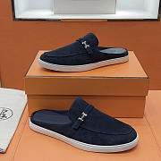 Hermes Espadrilles and Mules Dark Blue - 5