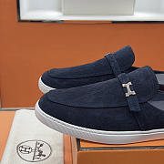 Hermes Espadrilles and Mules Dark Blue - 4