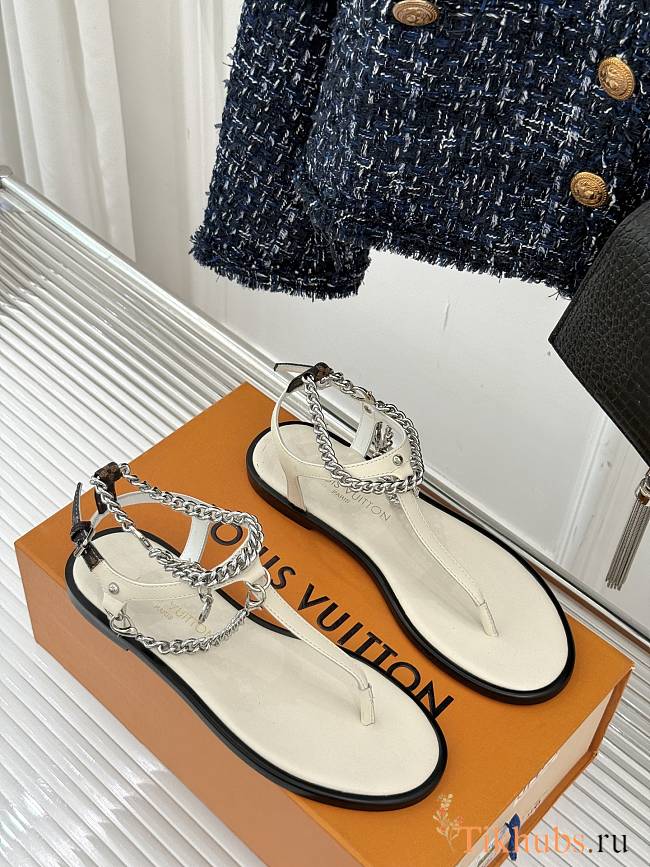 Louis Vuitton LV Vibe Flat Thong Vanilla - 1