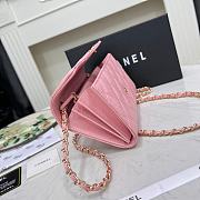 Chanel Wallet On Chain Pink Caviar Gold 18x10.5x3.5cm - 5