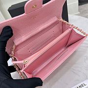 Chanel Wallet On Chain Pink Caviar Gold 18x10.5x3.5cm - 2