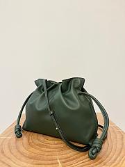 Loewe Flamenco Clutch Dark Green Bag 30x24.5x10.5cm - 3