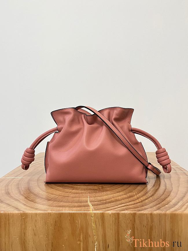 Loewe Mini Flamenco Clutch Bag Pink 23x18x9cm - 1