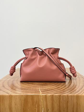 Loewe Mini Flamenco Clutch Bag Pink 23x18x9cm