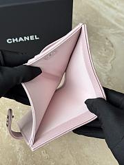 Chanel Wallet Pink Caviar Silver 14x10.5x2cm - 2