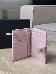 Chanel Wallet Pink Caviar Silver 14x10.5x2cm - 5