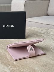 Chanel Wallet Pink Caviar Silver 14x10.5x2cm - 3