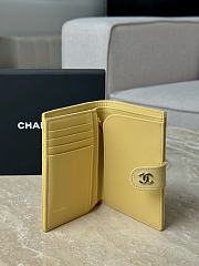 Chanel Wallet Yellow Caviar Silver 14x10.5x2cm - 4